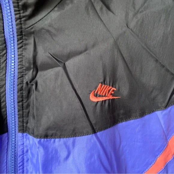 Vintage Nike Black and Purple Windbreaker Jacket fits women’s M - Picture 5 of 11
